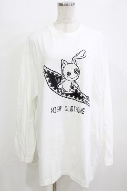 画像1: NieR Clothing / COTTON LONG CUTSEW XL 白 H-25-12-28-1064-PU-TO-KB-ZH