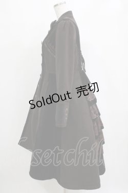 画像2: Ozz oneste / 薔薇刺繍フリルコート  ブラウン H-25-12-28-1006-OO-CO-KB-ZH