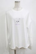ACDC RAG / くまきちロングスリーブTシャツ  白 H-25-12-28-1068-PU-TO-KB-ZH