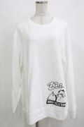 NieR Clothing / プリントSWEAT  XL 白 H-25-12-28-1070-PU-TO-KB-ZH