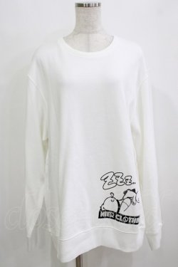 画像1: NieR Clothing / プリントSWEAT  XL 白 H-25-12-28-1070-PU-TO-KB-ZH