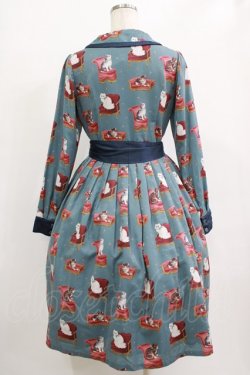 画像3: Melody BasKet / Cats castleフロントボタンワンピース M ブルーグリーン H-25-12-28-1001-LO-OP-KB-ZH