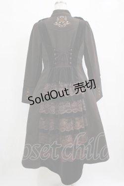 画像3: Ozz oneste / 薔薇刺繍フリルコート  ブラウン H-25-12-28-1006-OO-CO-KB-ZH