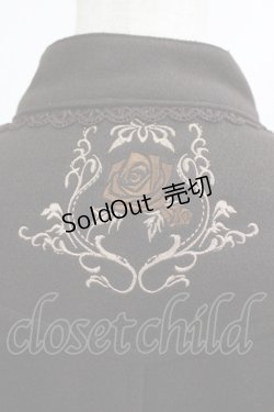 画像4: Ozz oneste / 薔薇刺繍フリルコート  ブラウン H-25-12-28-1006-OO-CO-KB-ZH