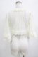 画像3: Moi-meme-Moitie / ラフレッドレース七分袖ボレロ  アイボリー H-25-12-28-1078-MO-TO-KB-ZH (3)
