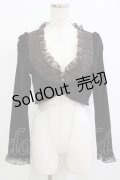 FRILL / チュール切替ボレロ  ブラック H-25-12-28-1079-HN-TO-KB-ZH