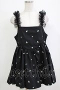 Candy Stripper / TINY FLOWER MINI ONE-PIECE  ブラック H-25-12-28-1080-PU-OP-KB-ZH