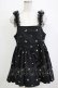 画像1: Candy Stripper / TINY FLOWER MINI ONE-PIECE  ブラック H-25-12-28-1080-PU-OP-KB-ZH (1)