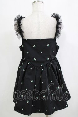 画像3: Candy Stripper / TINY FLOWER MINI ONE-PIECE  ブラック H-25-12-28-1080-PU-OP-KB-ZH