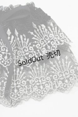 画像2: Moi-meme-Moitie / クラウン2段レースお袖とめ  ブラック×シルバー H-25-12-28-1081-MO-ZA-KB-ZH