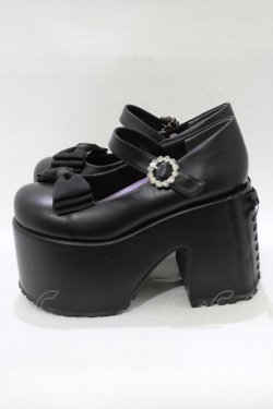 画像2: YOSUKE / 厚底パンプス L(24.5cm) ブラック H-25-12-28-1082-PU-SH-KB-ZH