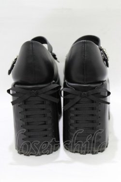 画像3: YOSUKE / 厚底パンプス L(24.5cm) ブラック H-25-12-28-1082-PU-SH-KB-ZH