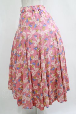 画像2: Jane Marple Dans Le Salon / Granny's ribbonのゴアードスカート  ピンク H-25-12-28-1008-JM-SK-KB-ZH