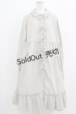 画像1: merry jenny / ピーチリボンフリルカラーワンピース  ベージュ H-25-12-28-1011-LO-OP-KB-ZH