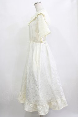 画像2: merry jenny / ジャガードフリルワンピース  アイボリー H-25-12-28-1012-LO-OP-KB-ZH