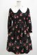 画像1: Shirley Temple / フラワープリントワンピース Ladies ブラック H-25-12-28-1014-ET-OP-KB-ZH (1)