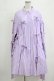 画像1: Candy Stripper / WITH RIBBON SHIRTワンピース 2 ラベンダー H-25-12-28-1019-PU-OP-KB-ZH (1)
