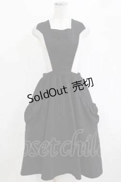 画像1: bullion / サロペットスカート  ブラック H-25-12-28-1022-EL-SK-KB-ZH