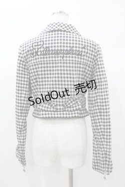 画像2: metamorphose / ロゴ刺繍入りライダースジャケット Free ブラック H-25-12-28-062-ME-JA-NS-ZH