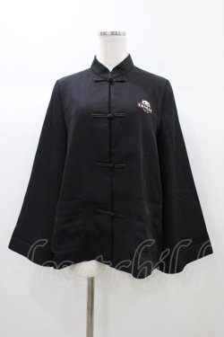 画像1: To Alice / パンダ刺繍ジャケット M ブラック H-25-12-28-064-LO-JA-NS-ZH