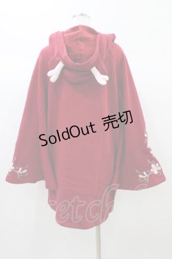 画像2: To Alice / トナカイ刺繍ワンピース M レッド H-25-12-28-065-LO-OP-NS-ZH