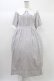 画像1: DearMyLove / 大きなレース襟コットンワンピース LL グレー H-25-12-28-012-EL-OP-NS-ZH (1)