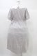 画像2: DearMyLove / 大きなレース襟コットンワンピース LL グレー H-25-12-28-012-EL-OP-NS-ZH (2)