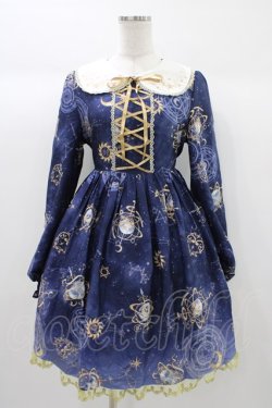 画像1: To Alice / 星座柄ワンピース M ネイビー H-25-12-28-017-LO-OP-NS-ZH