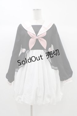 画像1: To Alice / セーラーワンピース M ブラック H-25-12-28-019-LO-OP-NS-ZH