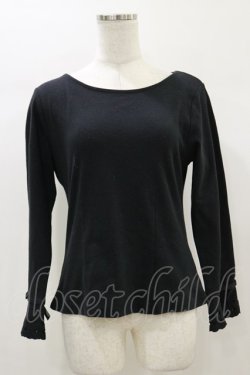 画像1: an another angelus / レーザーカット使いトップス Free Black H-26-01-03-040-CA-TO-NS-ZH