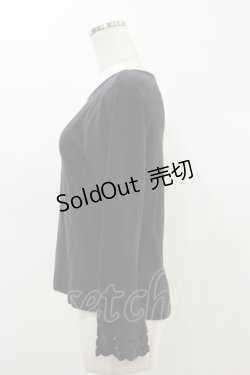 画像3: an another angelus / レーザーカット使いトップス Free Black H-26-01-03-040-CA-TO-NS-ZH