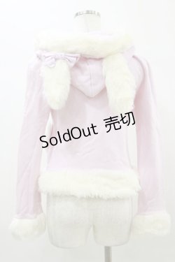 画像2: BABY,THE STARS SHINE BRIGHT / 雪の女王うさみみファーパーカー Free ピンク H-26-01-03-042-BA-TO-NS-ZH