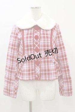 画像1: Angelic Pretty / ドルチェタータンファー襟付ジャケット Free レッド/ピンク H-26-01-03-043-AP-JA-NS-ZH