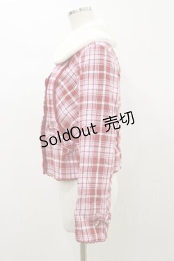 画像3: Angelic Pretty / ドルチェタータンファー襟付ジャケット Free レッド/ピンク H-26-01-03-043-AP-JA-NS-ZH