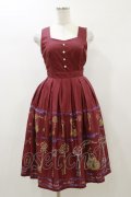 Miss Point（海外ロリータブランド） / Antique Key ジャンパースカート XS ワイン H-26-01-03-048-EL-OP-NS-ZH
