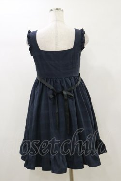 画像2: DearMyLove / チェックリボンジャンパースカート M ネイビー H-26-01-03-049-EL-OP-NS-ZH