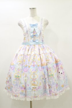 画像1: Royal Princess Alice / Pastel Merry-go-round 飴ノ森ふみかコラボ/ジャンパースカート Free ピンク H-26-01-03-053-LO-OP-NS-ZH