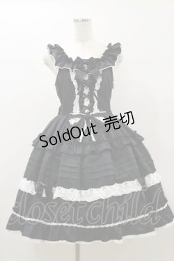 画像1: BABY,THE STARS SHINE BRIGHT / Rose Princessジャンパースカート Free ブラック H-26-01-03-056-BA-OP-NS-ZH