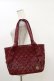 画像1: m petit by misako / キルティングトートバッグ  ワイン H-26-01-03-007-LO-BG-NS-ZH (1)