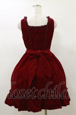 画像2: BABY,THE STARS SHINE BRIGHT / 別珍Candy Ribbonジャンパースカート Free ボルドー H-26-01-03-057-BA-OP-NS-ZH