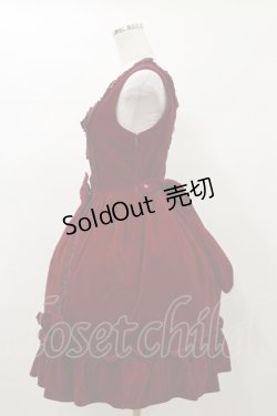 画像3: BABY,THE STARS SHINE BRIGHT / 別珍Candy Ribbonジャンパースカート Free ボルドー H-26-01-03-057-BA-OP-NS-ZH