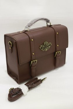 画像1: Kurumi Collaboration / CLK*カギアナバッグ　鍵穴サッチェルバッグ  ブラウン H-26-01-03-008-LO-BG-NS-ZH