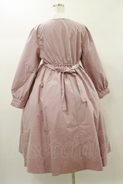 画像2: Virally / 星名桜子/クラシックリボンワンピース L ピンク H-26-01-03-062-LO-OP-NS-ZH