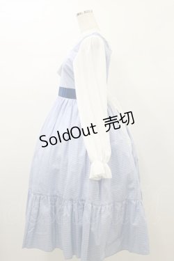 画像3: marcHenTica / チェックワンピース プリンセスサイズ ブルー H-26-01-03-065-LO-OP-NS-ZH