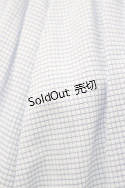 画像4: marcHenTica / チェックワンピース プリンセスサイズ ブルー H-26-01-03-065-LO-OP-NS-ZH