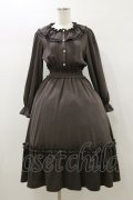 m petit by misako / AOK*フリルカラータックワンピース S グレー H-26-01-03-071-LO-OP-NS-ZH