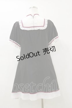 画像2: Amavel / チャイナモチーフ 半袖ワンピース Free ブラック H-26-01-03-077-CA-OP-NS-ZH