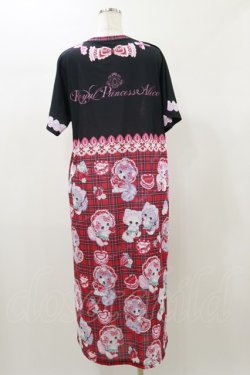 画像2: Royal Princess Alice / Cute Strawberry Cat 飴ノ森ふみかコラボ カットソーワンピース Free ブラック H-26-01-03-079-LO-OP-NS-ZH