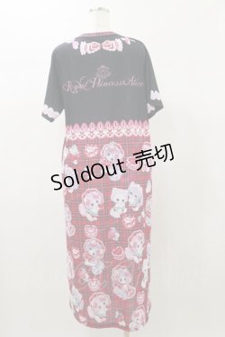 画像2: Royal Princess Alice / Cute Strawberry Cat 飴ノ森ふみかコラボ カットソーワンピース Free ブラック H-26-01-03-079-LO-OP-NS-ZH
