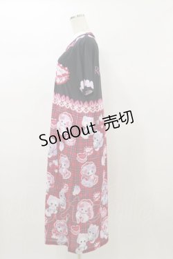 画像3: Royal Princess Alice / Cute Strawberry Cat 飴ノ森ふみかコラボ カットソーワンピース Free ブラック H-26-01-03-079-LO-OP-NS-ZH